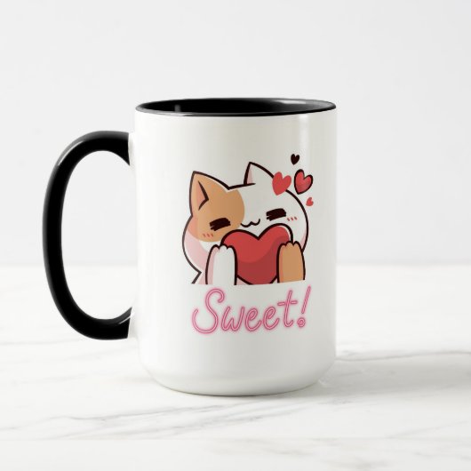 Purfect Morning - Niedlich Cat Coffee Tasse für Ca (Links)