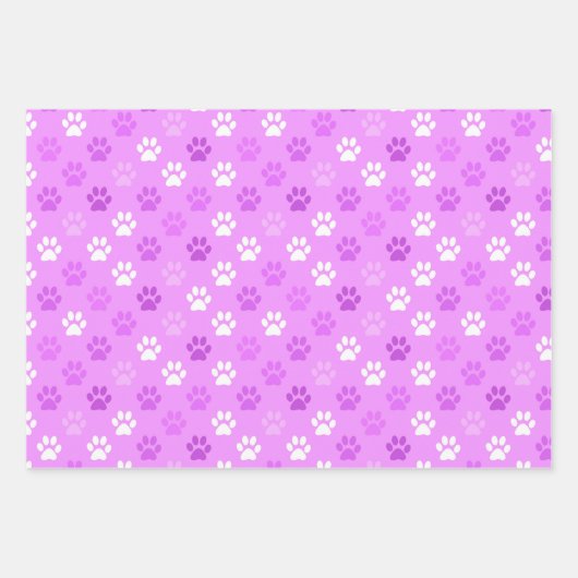 Purfect Pet Paw Prints Geschenkpapier Set (Vorderseite 3)