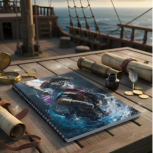 Purfect Pirates: Pirate der Whimsikkatze Notizblock