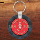 Purfect Slope Skiing mit Santa Claws Schlüsselanhä Schlüsselanhänger (Vorderseite)