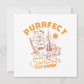 Purfect Summer Camp - Vintage Katze (Vorderseite)
