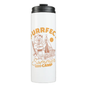 Purfect Summer Camp - Vintage Katze Thermosbecher