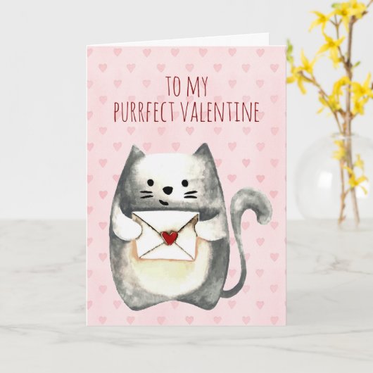 Purfect Valentine Karte (Gelbe Blume)