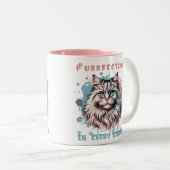 Purfection in jeder Stroke Cat Art Design Tasse (VorderseiteRechts)