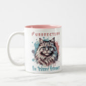 Purfection in jeder Stroke Cat Art Design Tasse (Links)