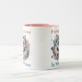 Purfection in jeder Stroke Cat Art Design Tasse (Mittel)