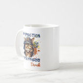 Purfektion in Progress-Hip Hop-Katze Kaffeetasse (Vorderseite Links)