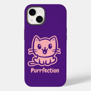 Purfektion, sehr Niedliche Anime-Katze Case-Mate iPhone 14 Hülle