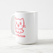 Purfektion, sehr Niedliche Anime-Katze Kaffeetasse (Vorderseite Links)
