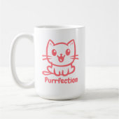 Purfektion, sehr Niedliche Anime-Katze Kaffeetasse (Links)