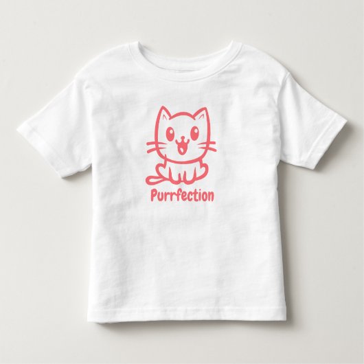 Purfektion, sehr Niedliche Anime-Katze Kleinkind T-shirt (Vorderseite)