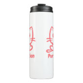 Purfektion, sehr Niedliche Anime-Katze Thermosbecher (Vorderseite)