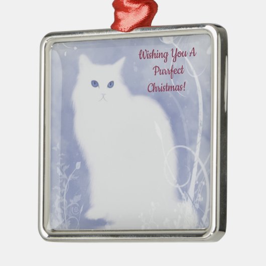 Purffect Christmas Cat Ornament Aus Metall (Links)
