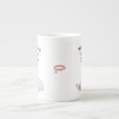 Purffect Christmas Schlafen Katzenknochen China Ta Porzellantasse (Vorderseite)