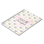 Purffect Kitten Muster Notebook Notizblock (Linke Seite)
