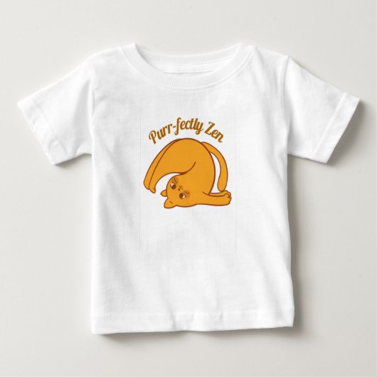 Purffect Kitty Yoga Cat Kleinkind Baby T-shirt (Vorderseite)