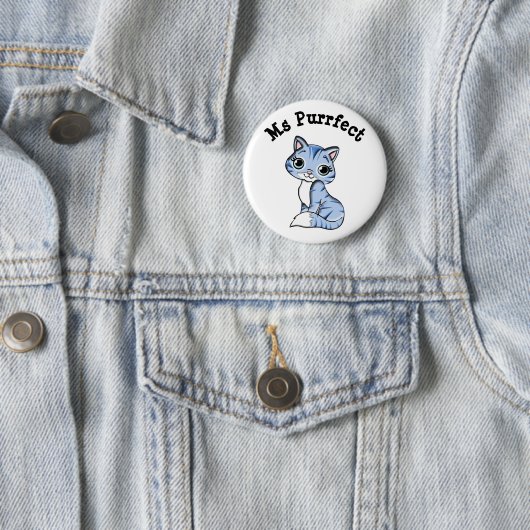 Purffect Niedlich Cat Button (Beispiel)