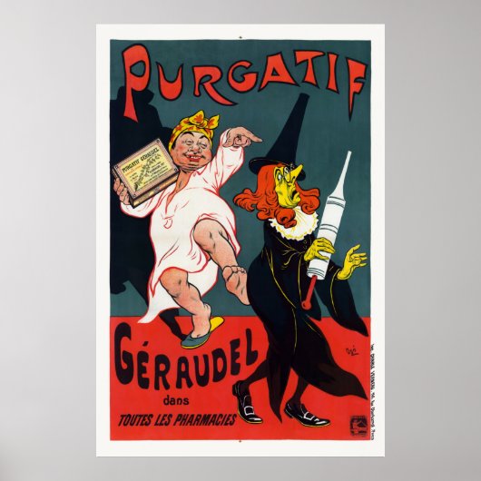 Purgatif Géraudel France Vintage Poster 1895 (Vorne)