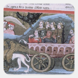 Purgatorio-Himmlischer Maler Quadratischer Aufkleber