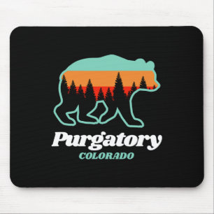 Purgatory Colorado Ski Snowboarden Bär Mousepad