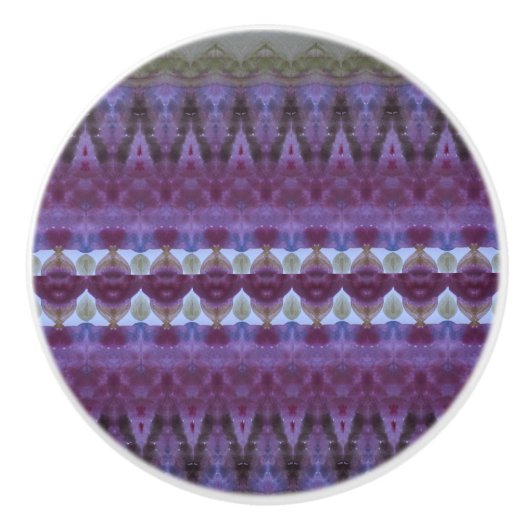 Puri und Blau Keramikknauf (Vorderseite)