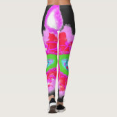Purim פּ רִ י Esther's Maskenherz-Krone ם Glitzer Leggings (Rückseite)