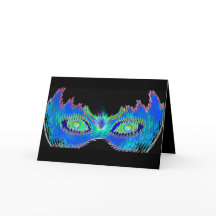 Purim פּ רִ ם Vashtis Maskenkarte mit futuristisch