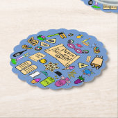 Purim Ansammlungen Paper Untersetzer - Ansammlunge (angewinkelt)