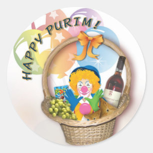 Purim Aufkleber