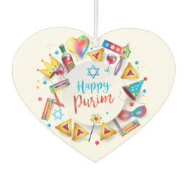 Purim Basket Gifts Hamantaschen Gragger Hebrew Autolufterfrischer