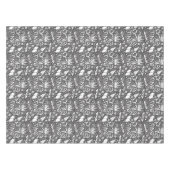 Purim Black and White Tablecloth Tischdecke (Vorderseite (Horizontal))