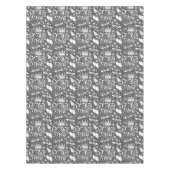 Purim Black and White Tablecloth Tischdecke (Vorderseite)