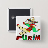 Purim Button (Vorne & Hinten)