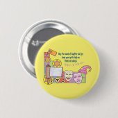 Purim Button (Vorne & Hinten)