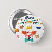 Purim Button (Vorne & Hinten)