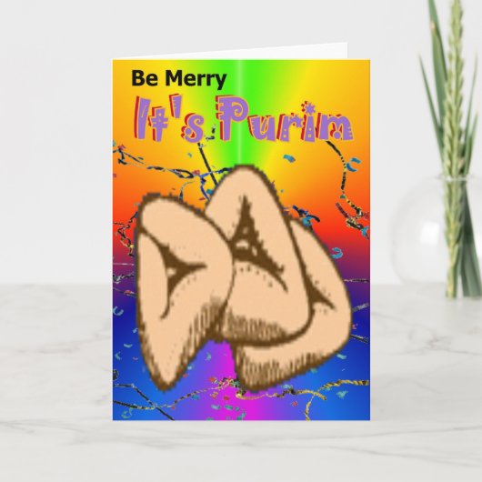 Purim Card 1 Karte (Vorderseite)