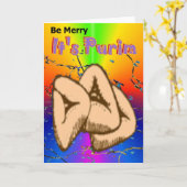 Purim Card 1 Karte (Gelbe Blume)