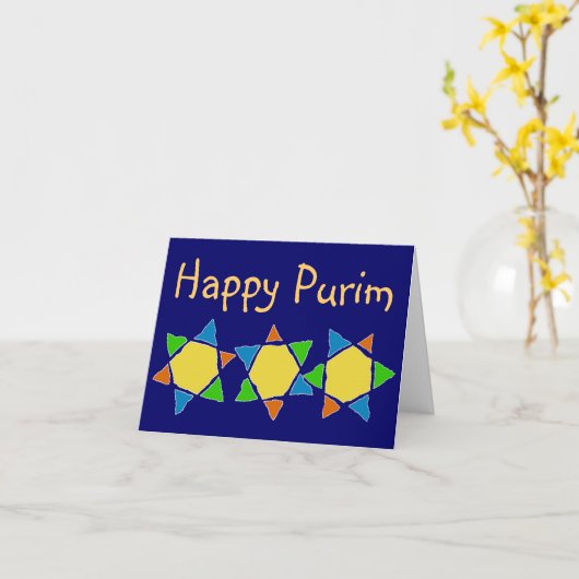Purim celebration karte (Gelbe Blume)
