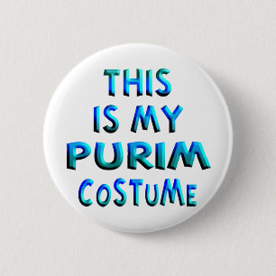 Purim Costume Button