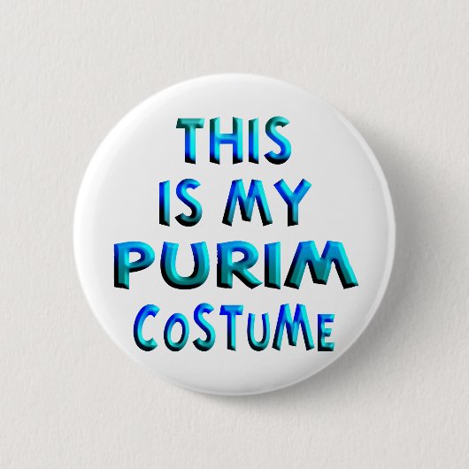 Purim Costume Button (Vorderseite)