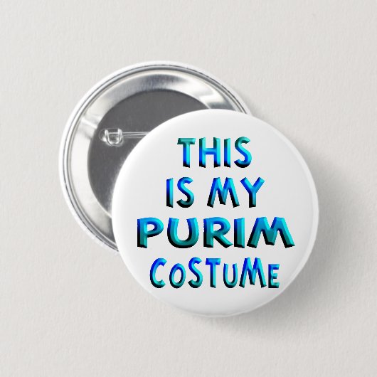 Purim Costume Button (Vorne & Hinten)