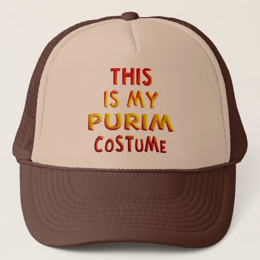 Purim Costume Truckerkappe (Vorderseite)