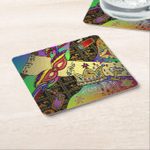 Purim Esther Celebration Art Print Rechteckiger Pappuntersetzer (angewinkelt)