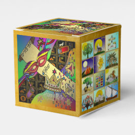 Purim Esther Celebration Dark Art Print Geschenkschachtel