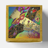 Purim Esther Celebration Dark Art Print Geschenkschachtel (Oben)