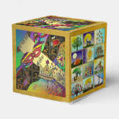 Purim Esther Celebration Dark Art Print Geschenkschachtel (Rückseite)