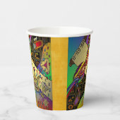 Purim Esther Celebration Dark Art Print Pappbecher (Links)