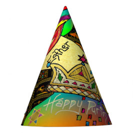 Purim Esther Celebration Dark Art Print Partyhütchen