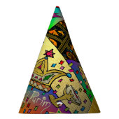 Purim Esther Celebration Dark Art Print Partyhütchen (Rechts)