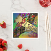 Purim Esther Celebration Dark Art Print Serviette (Beispiel)